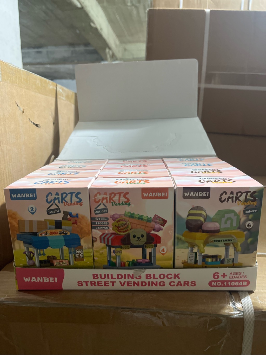 Bộ xếp hình quầy bán hàng mini mã 11064B (bán khay 12 hộp)