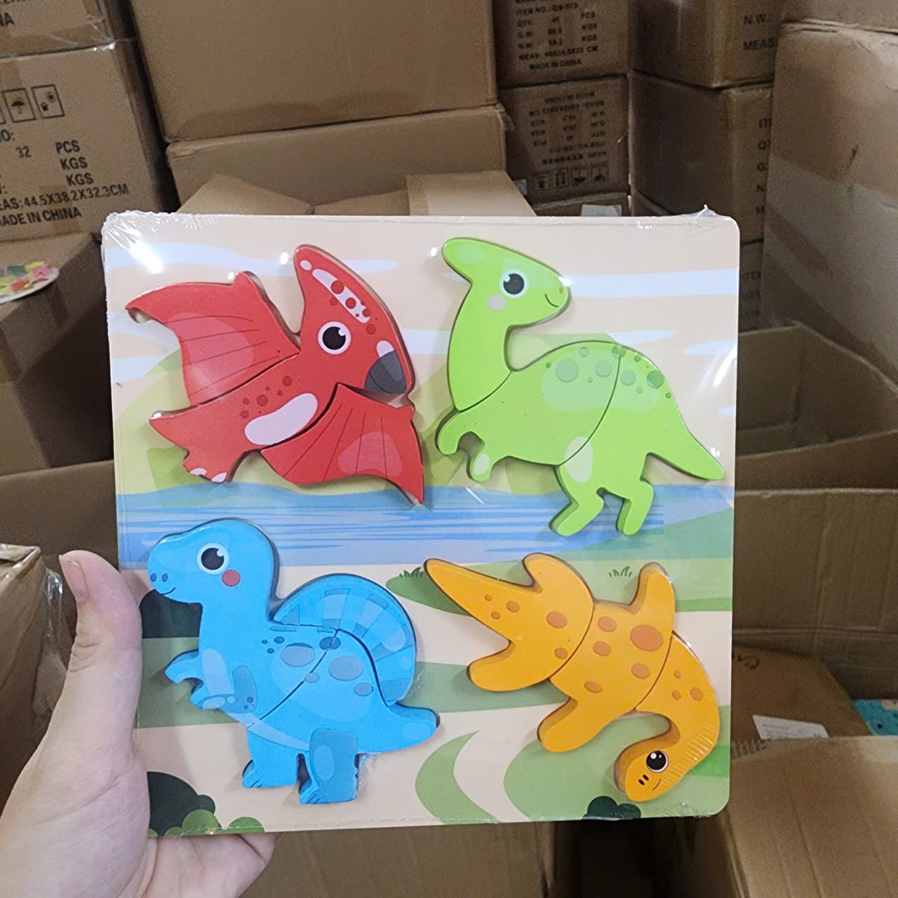 Tranh nổi 4 hình mã 18*18
