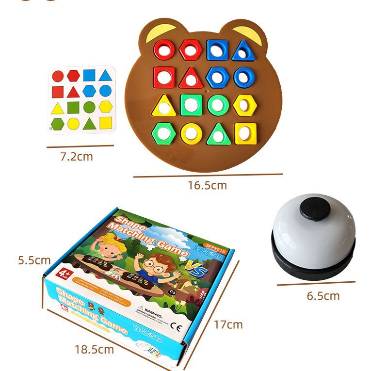 Bảng gấu lắp ghép có chuông mã 1503