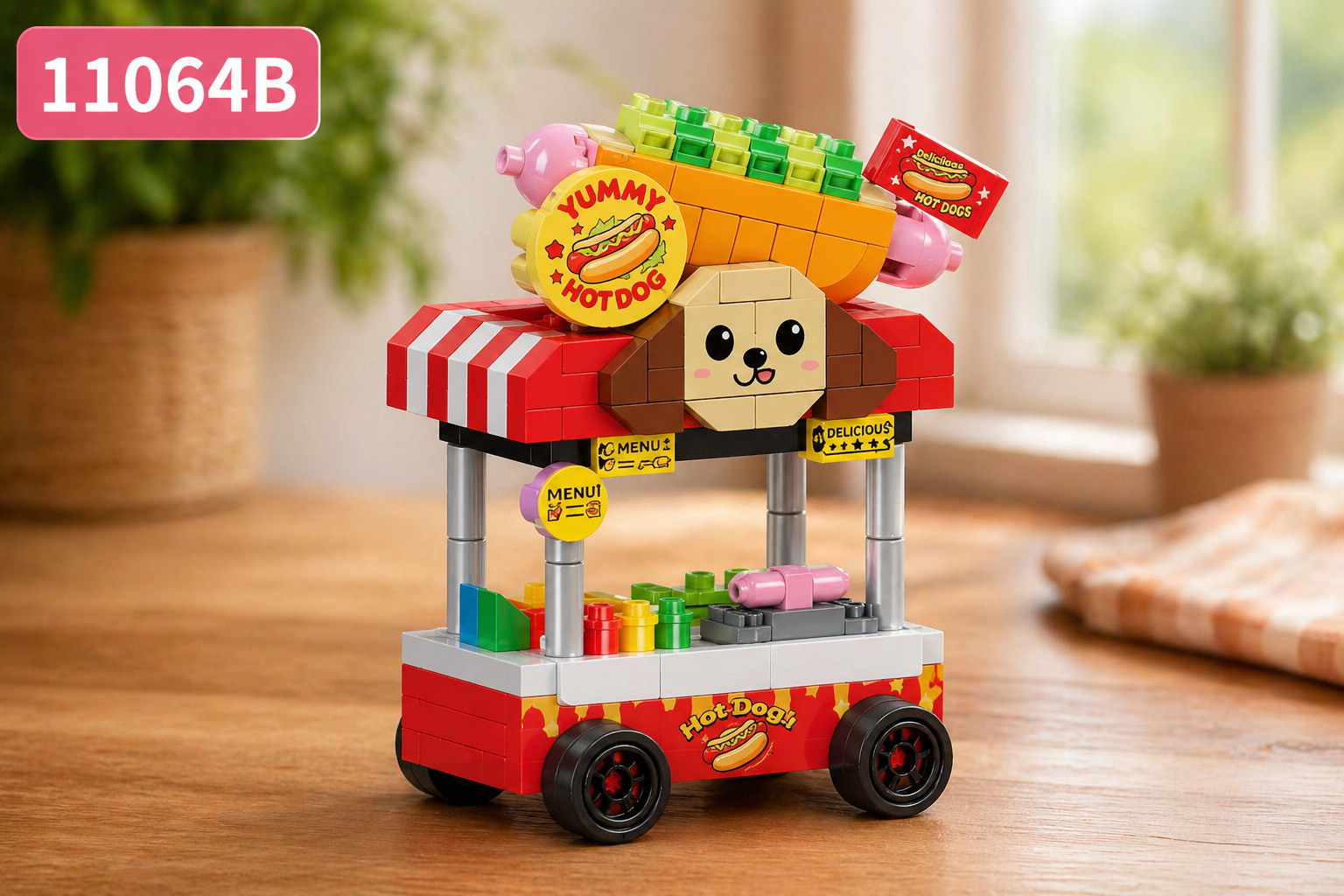 Bộ xếp hình quầy bán hàng mini mã 11064B (bán khay 12 hộp)