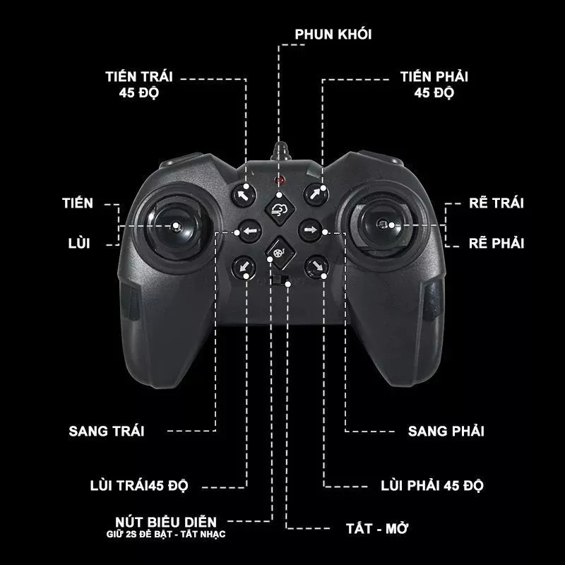 Xe điều khiển phun khói