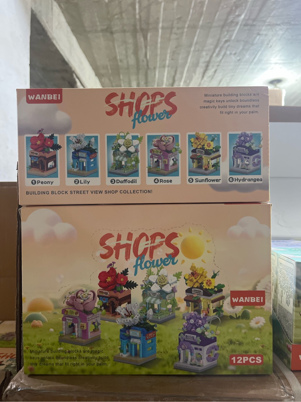 Bộ xếp hình tiệm hoa mini mã 11066B (bán khay 12 hộp)