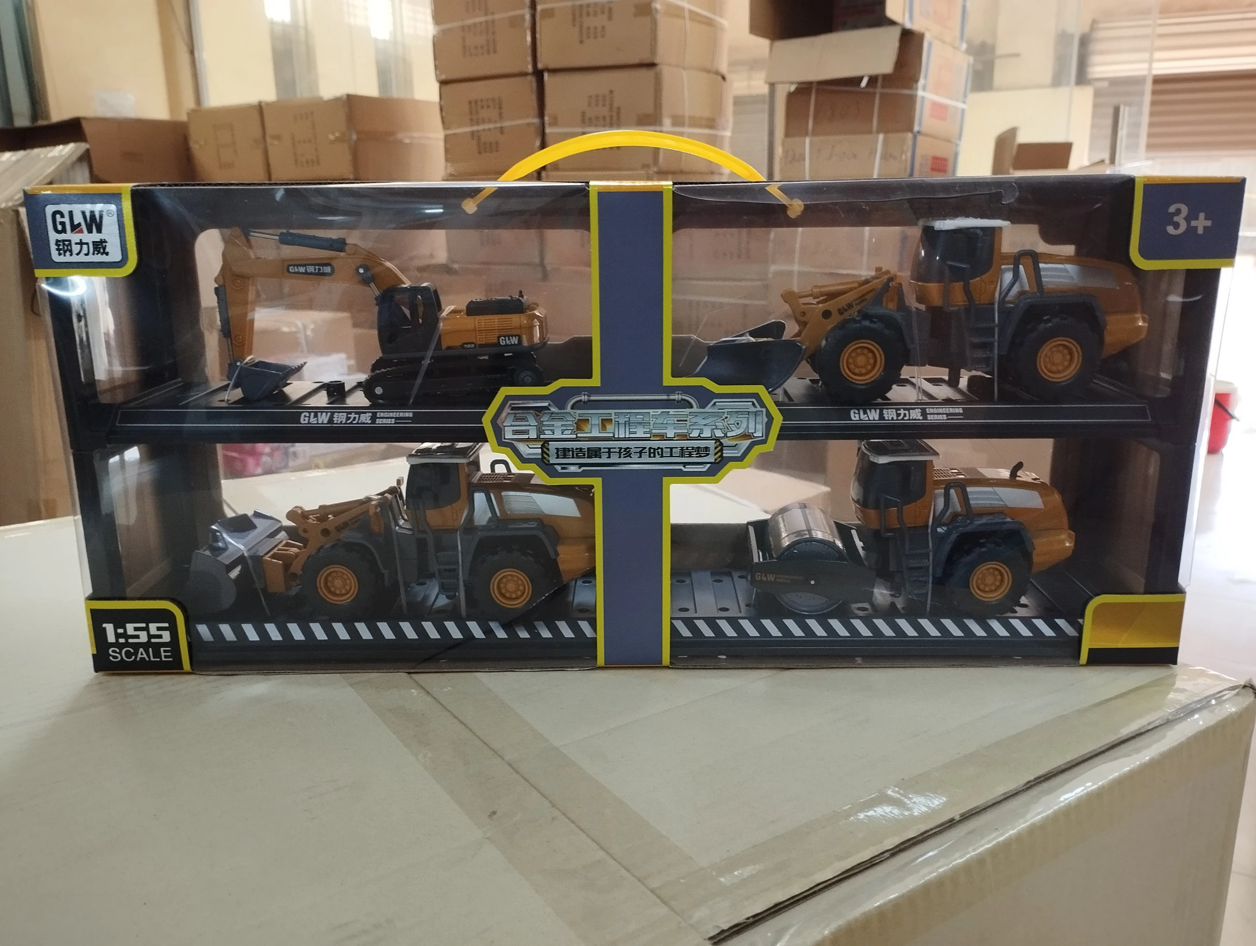 Set 4 xe công trình hợp kim mã 825A