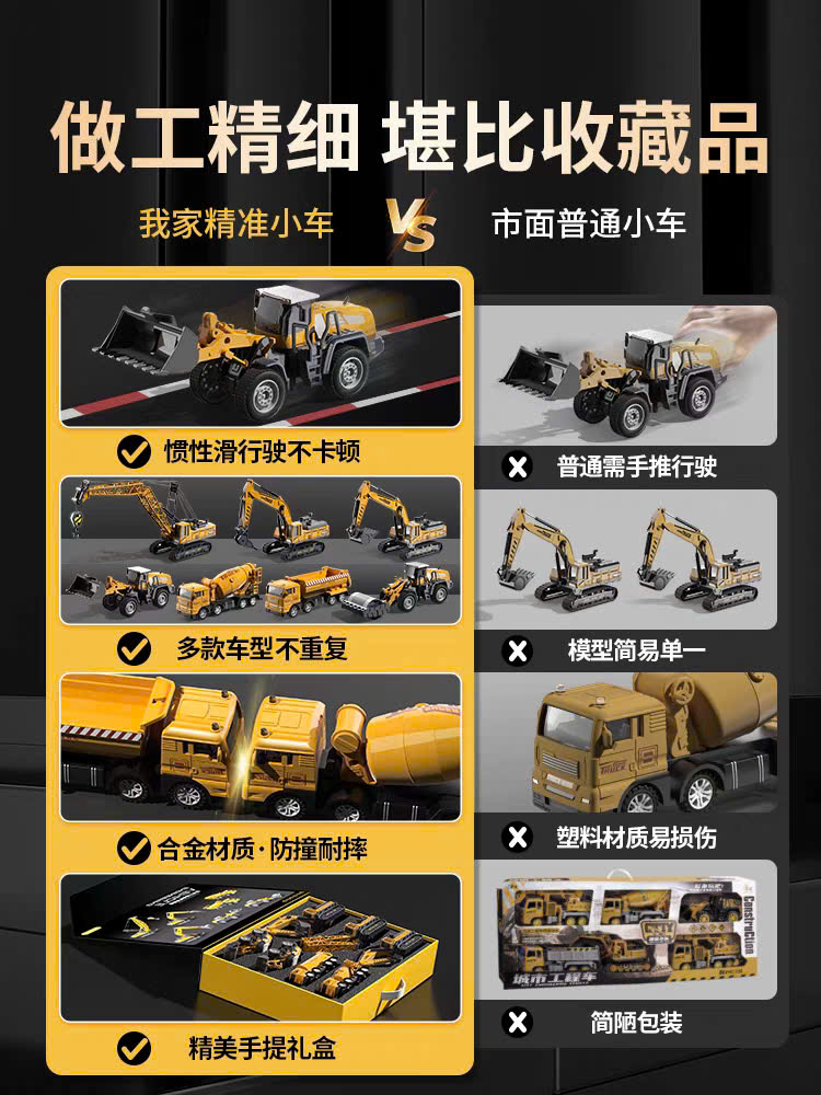 Set hộp xe công trình hợp kim
