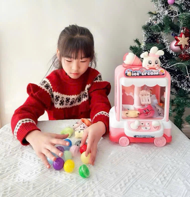 Gắp thú có bánh xe màu Hồng mã 1026-68