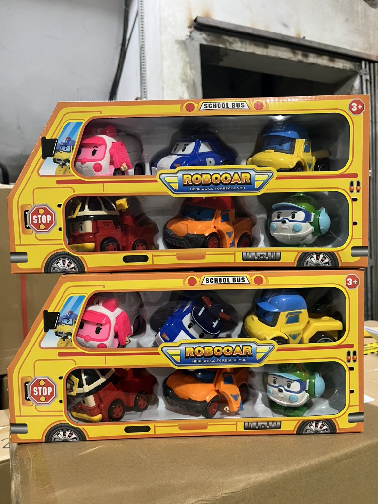 Set 6 xe Poli biến hình mã 868-9A