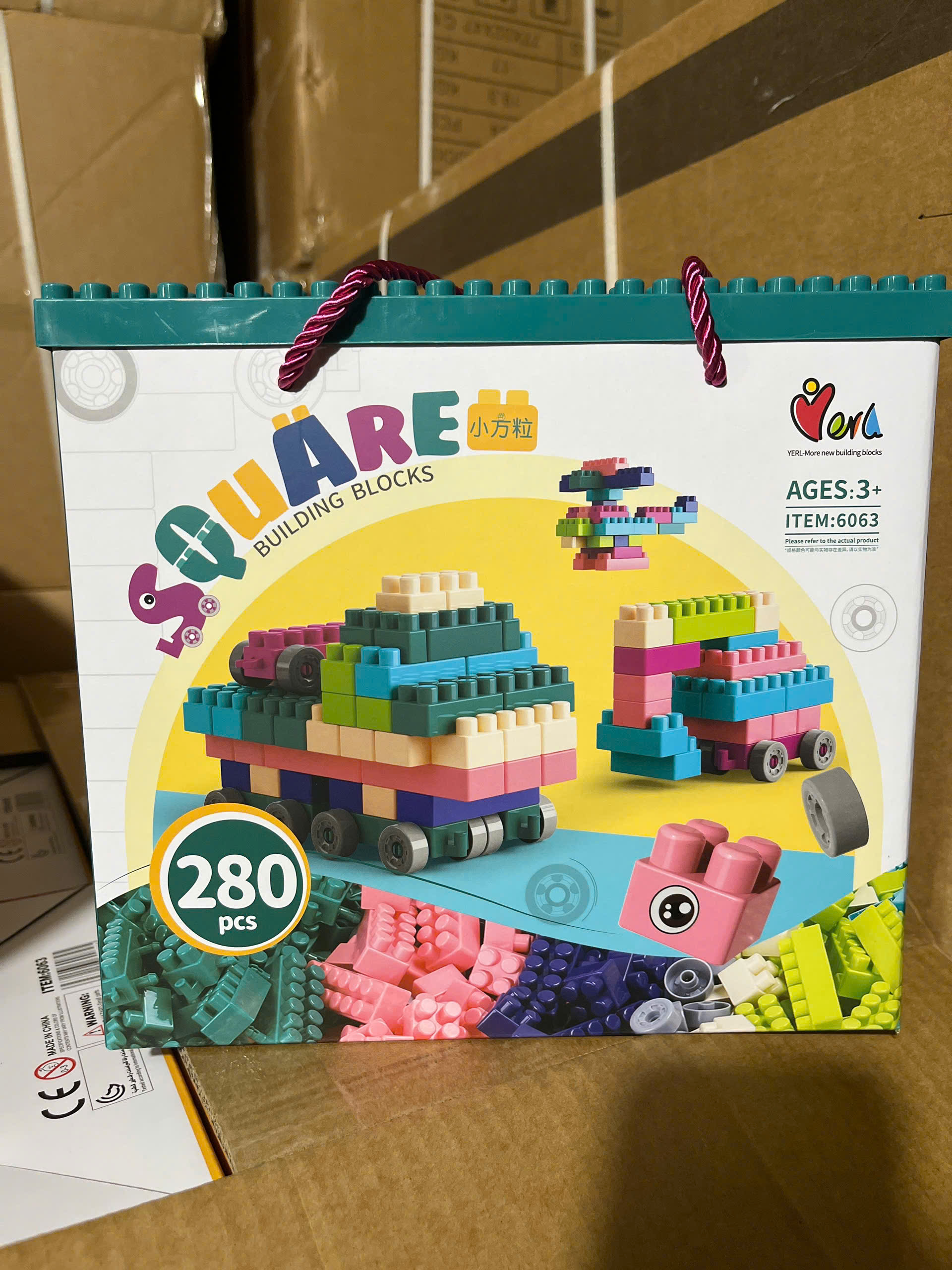 Bộ xếp hình khối xây dựng 280pcs mã 6063