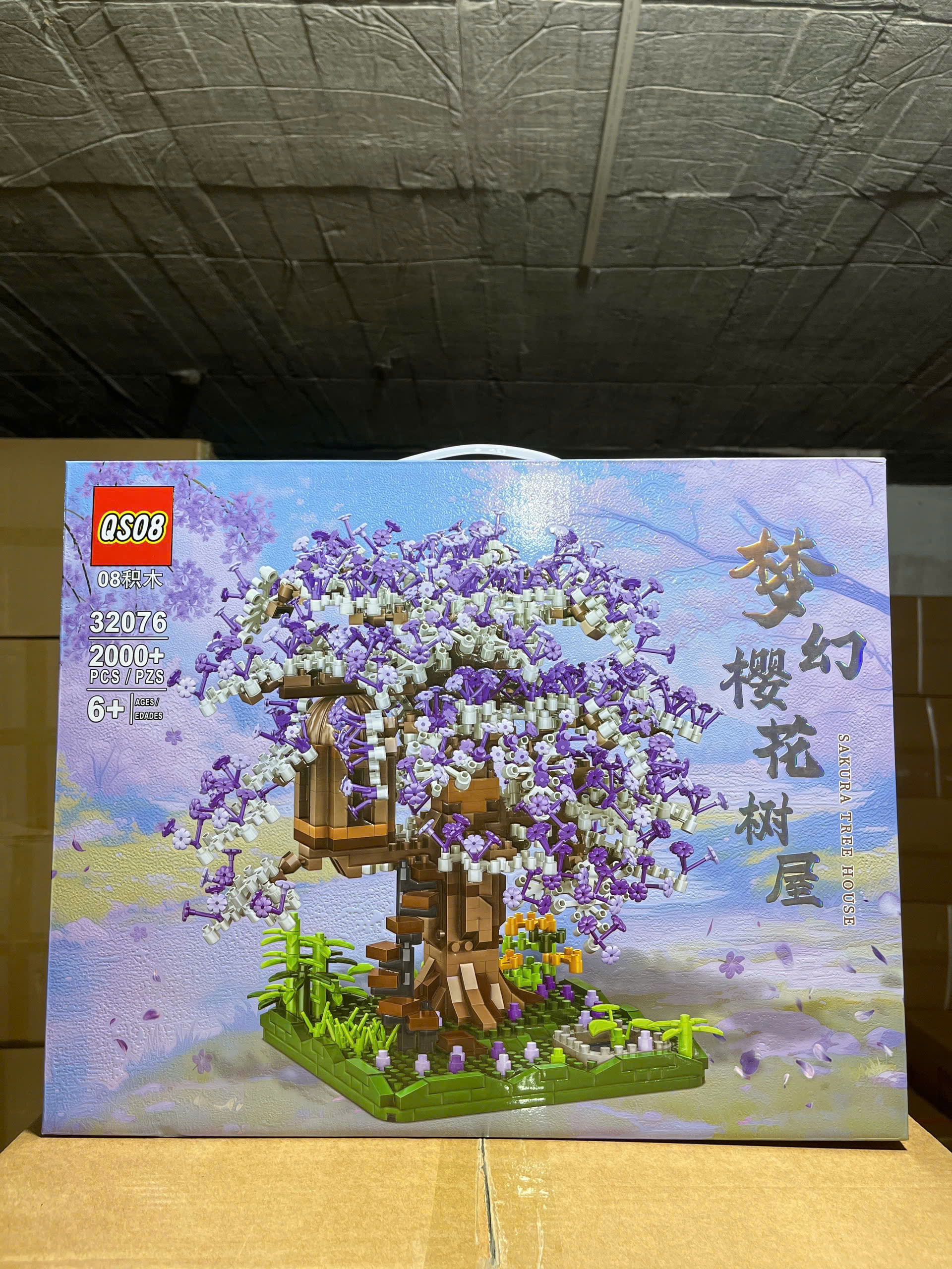 Bộ xếp hình cây hoa anh đào 2000pcs mã 32076