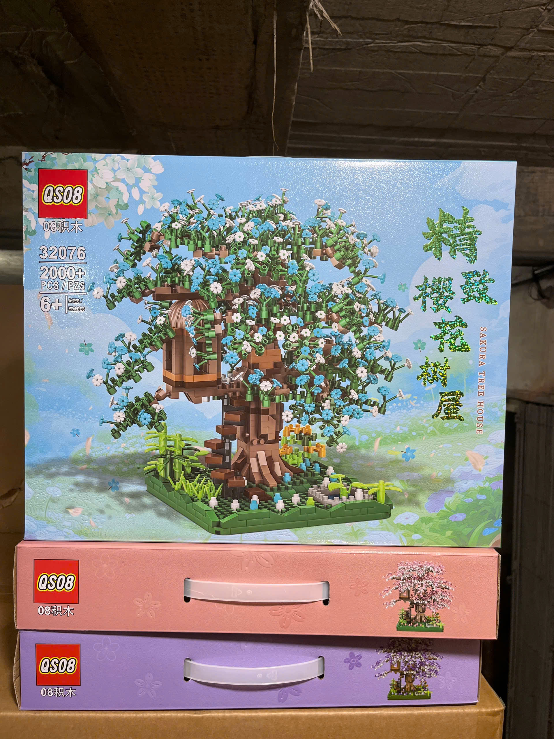 Bộ xếp hình cây hoa anh đào 2000pcs mã 32076