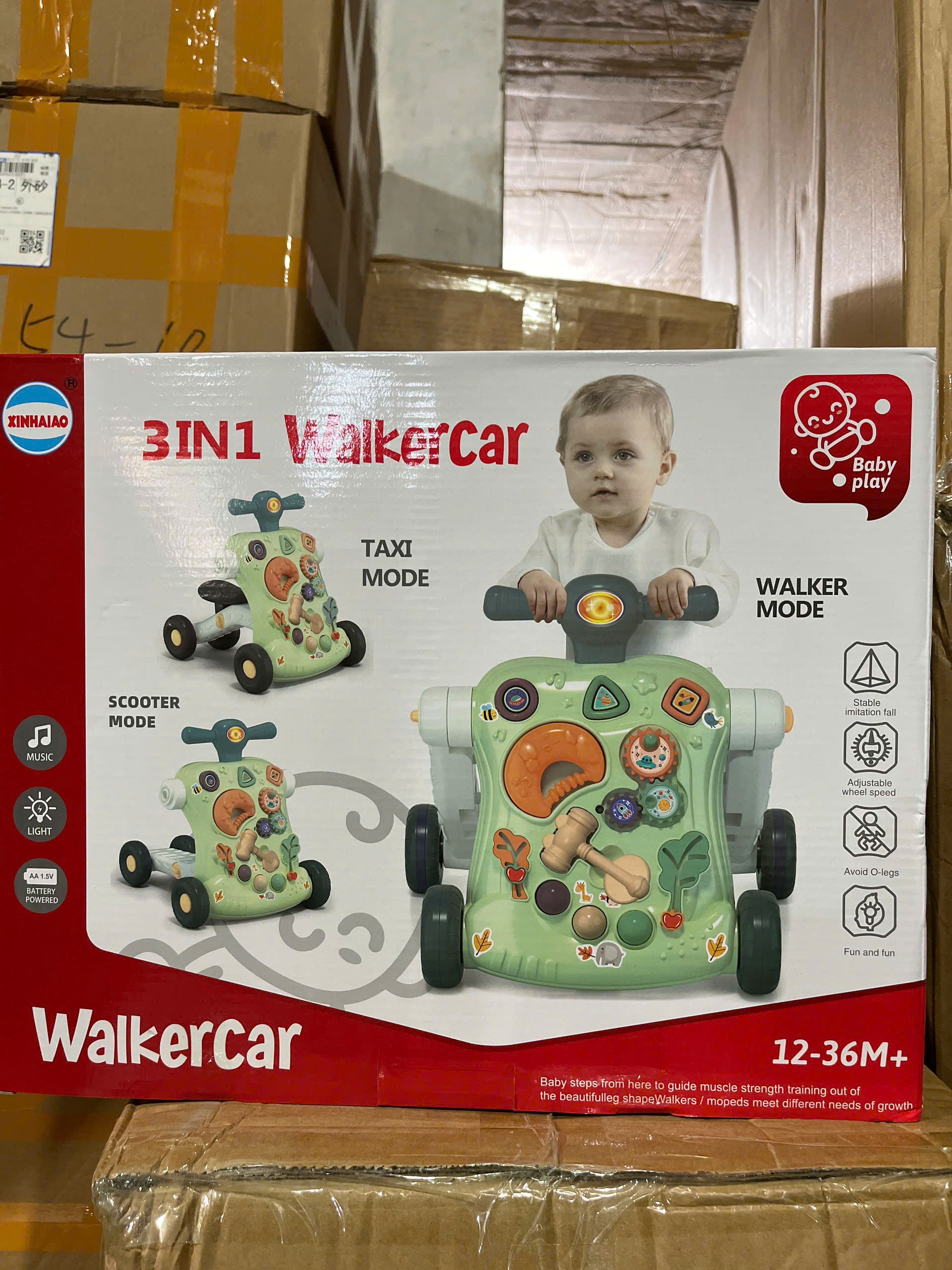 Xe tập đi 3in1