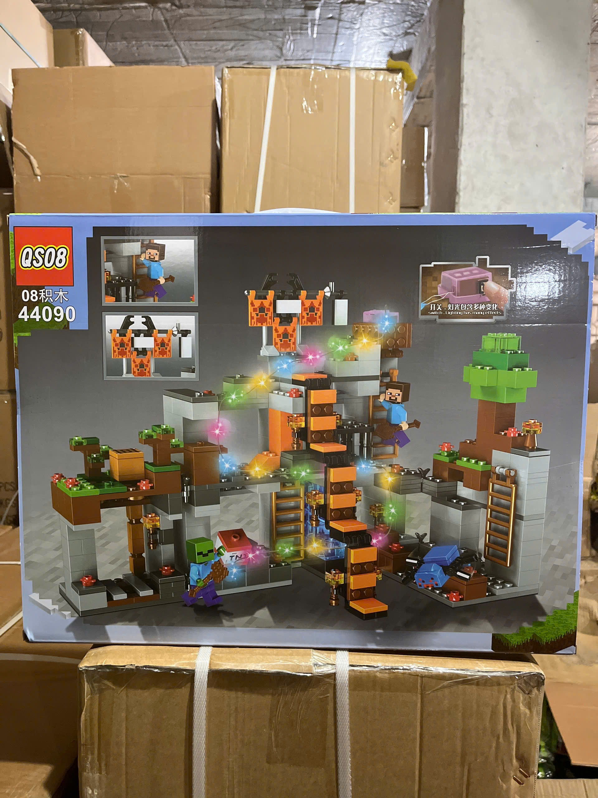 Bộ xếp hình Minecraft 3 650pcs mã 44090