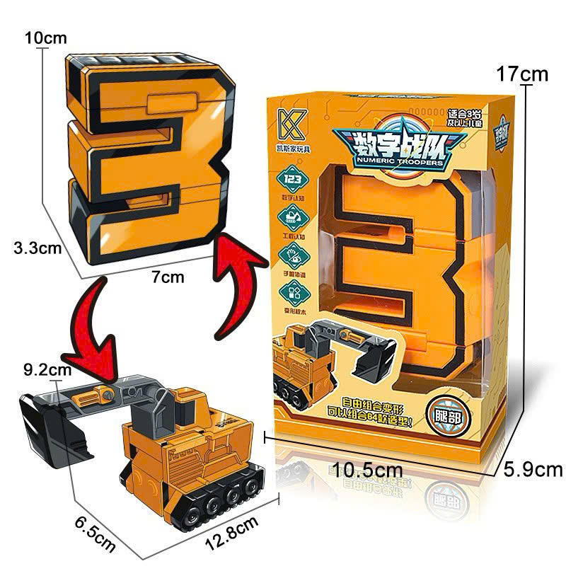 Chỉ bán nguyên thùng-Bộ 5 số biến hình (0-4/ 5-9)