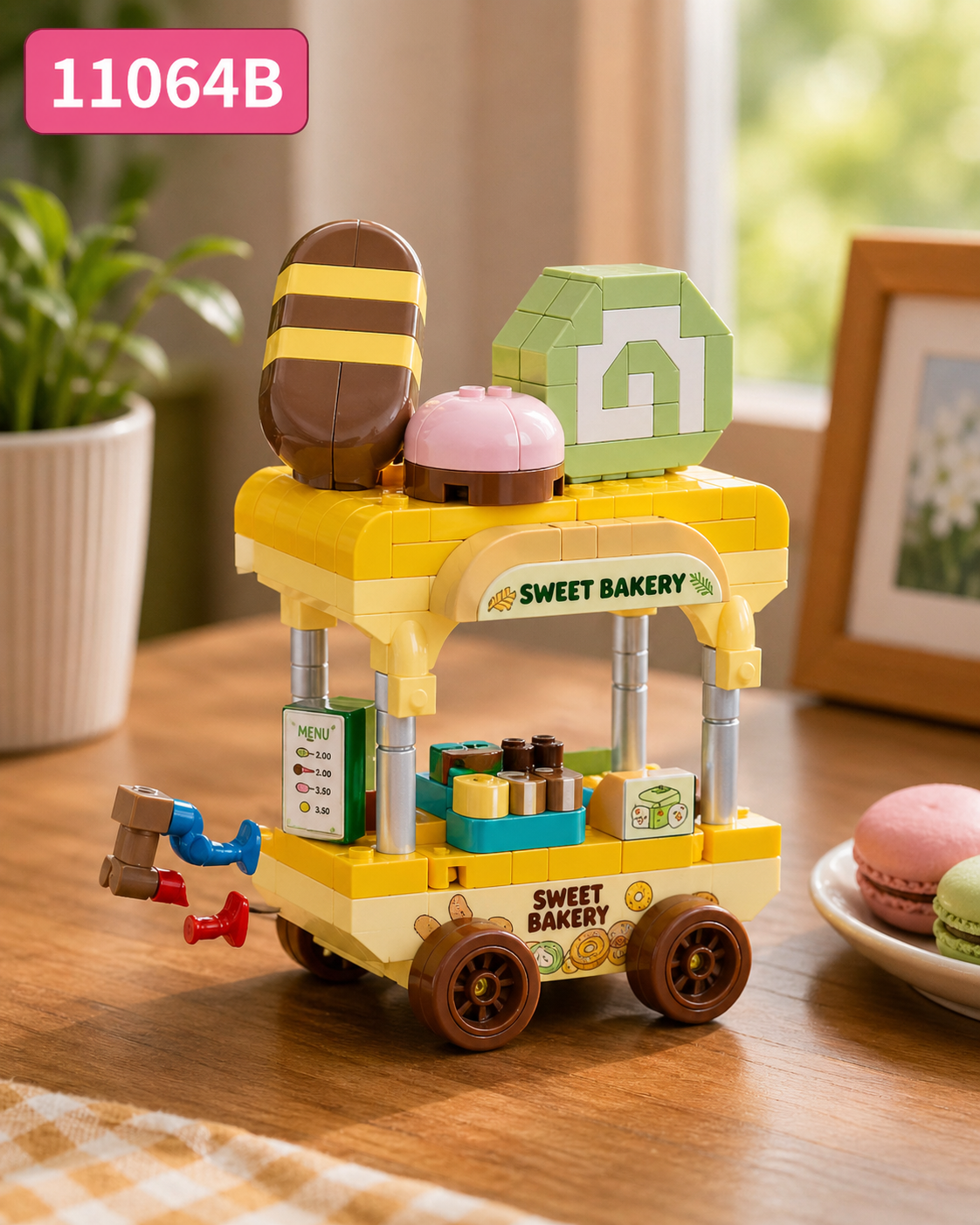 Bộ xếp hình quầy bán hàng mini mã 11064B (bán khay 12 hộp)