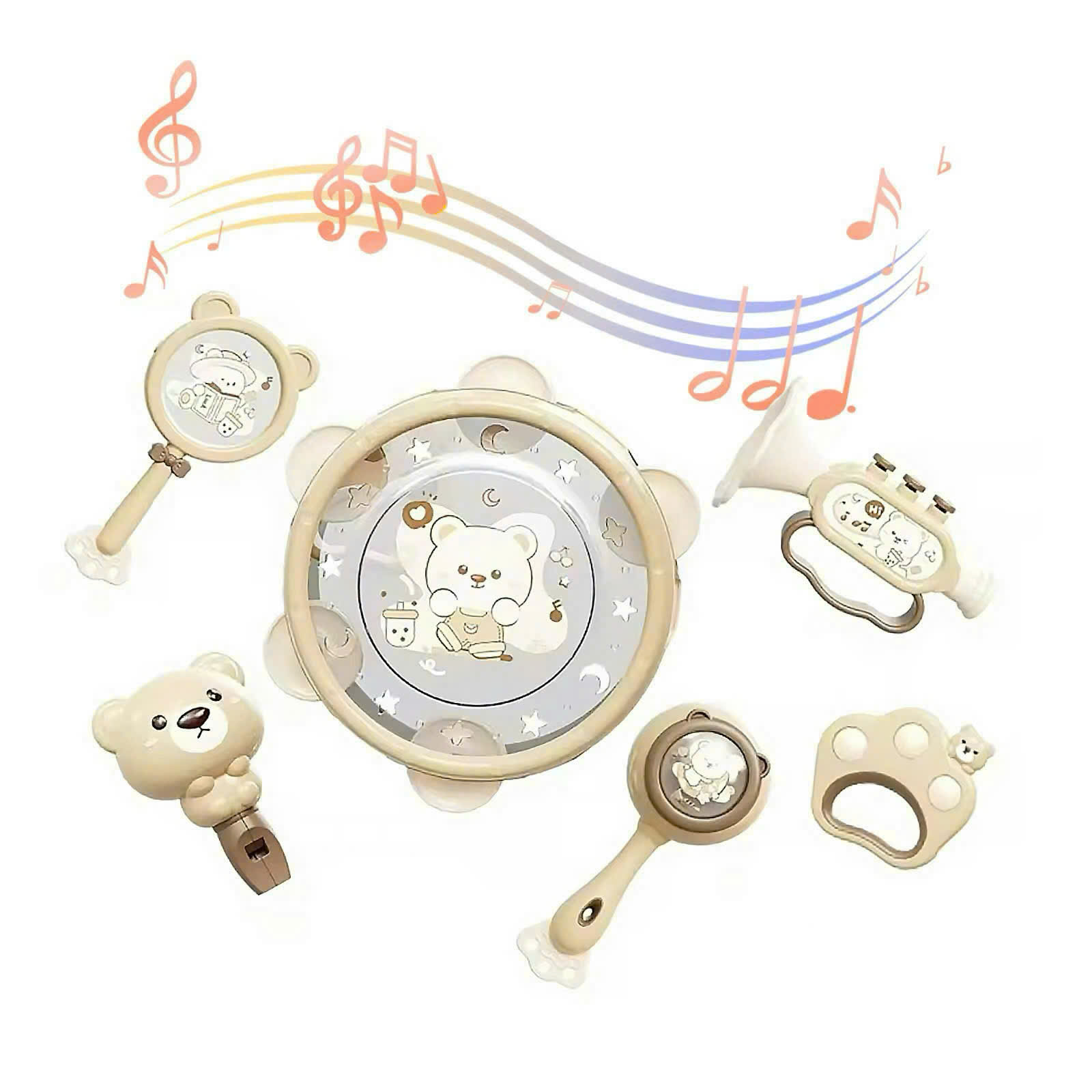 Xúc xắc 6 món NÂU mã FXB-32