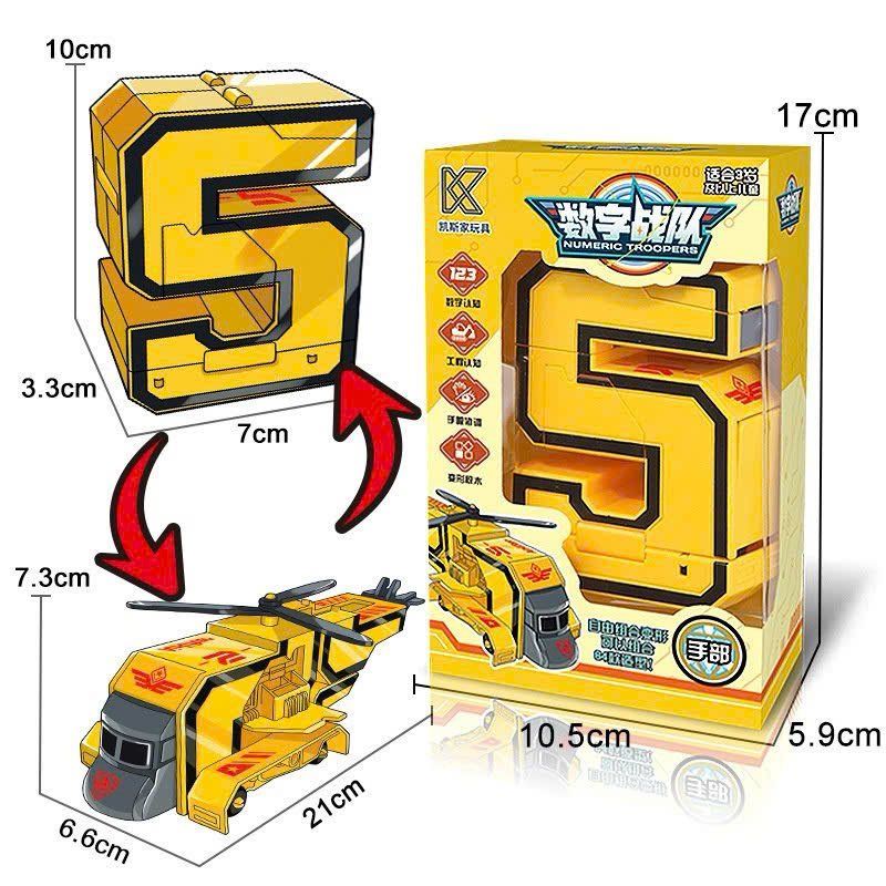 Chỉ bán nguyên thùng-Bộ 5 số biến hình (0-4/ 5-9)
