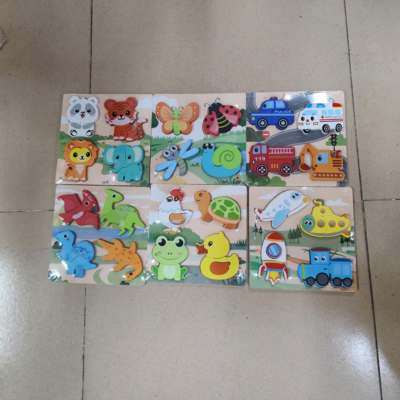 Tranh nổi 4 hình mã 18*18