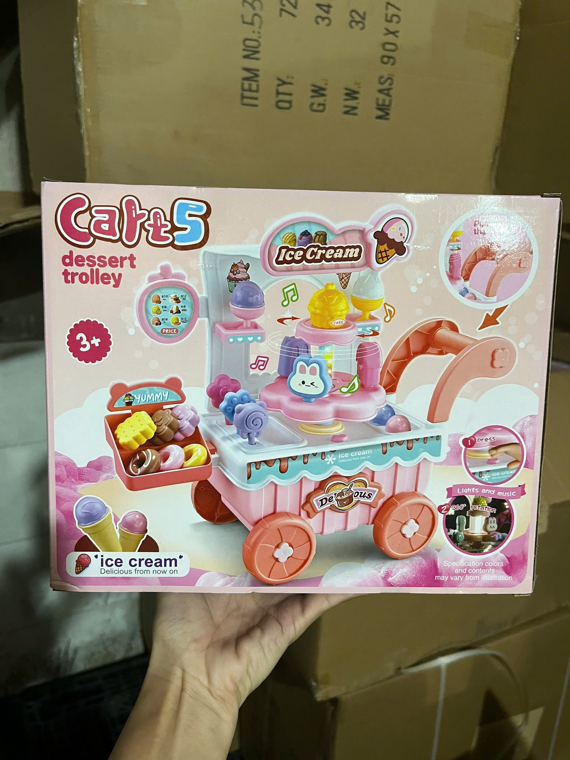 Xe kem HỒNG mã H376A