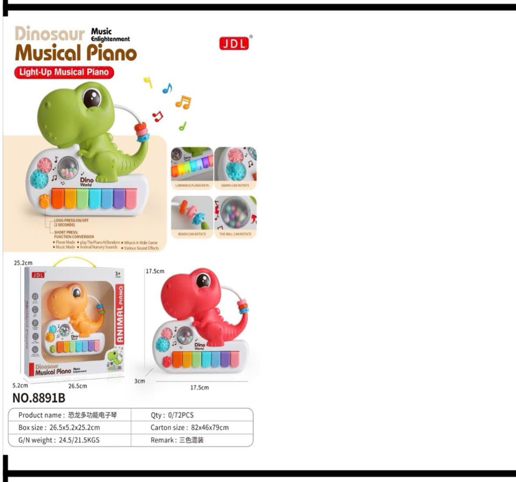 Đàn piano mini khủng long
