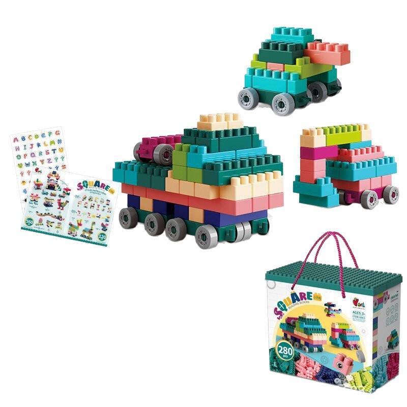 Bộ xếp hình khối xây dựng 280pcs mã 6063