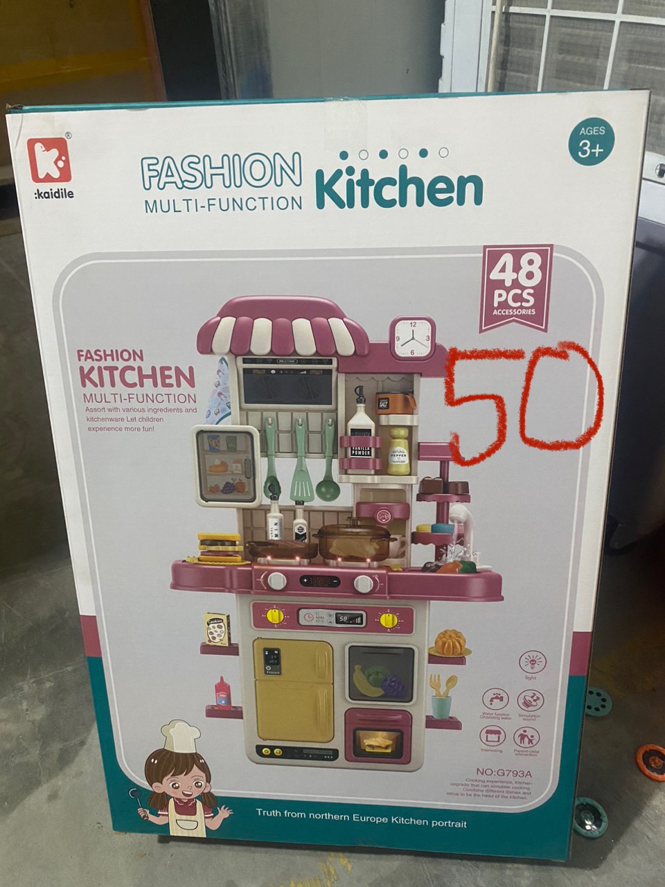 Bếp đẹp MÀU XANH 48ct mã G792A