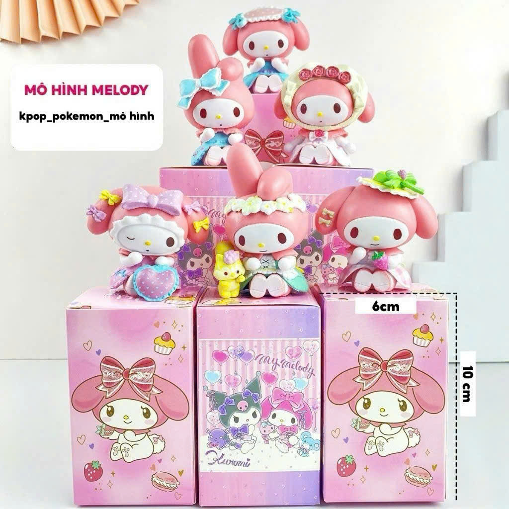Set 6 Mô Hình Búp Bê Melody
