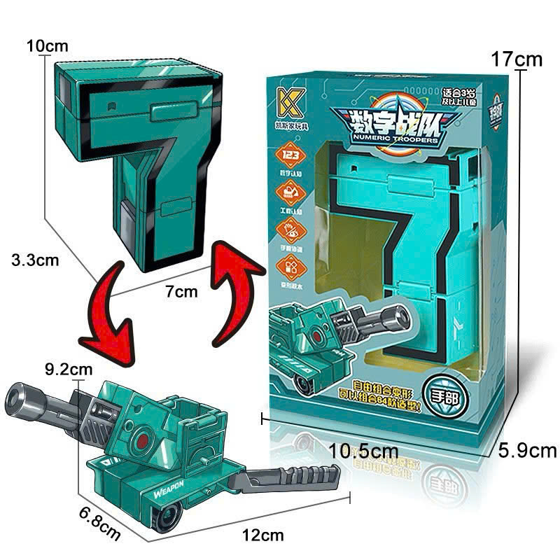 Bộ 5 số biến hình (0-4/ 5-9)