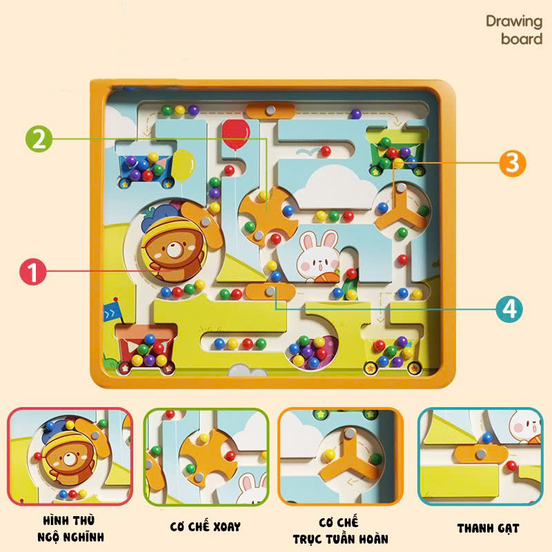 Bảng vẽ từ tính Thỏ