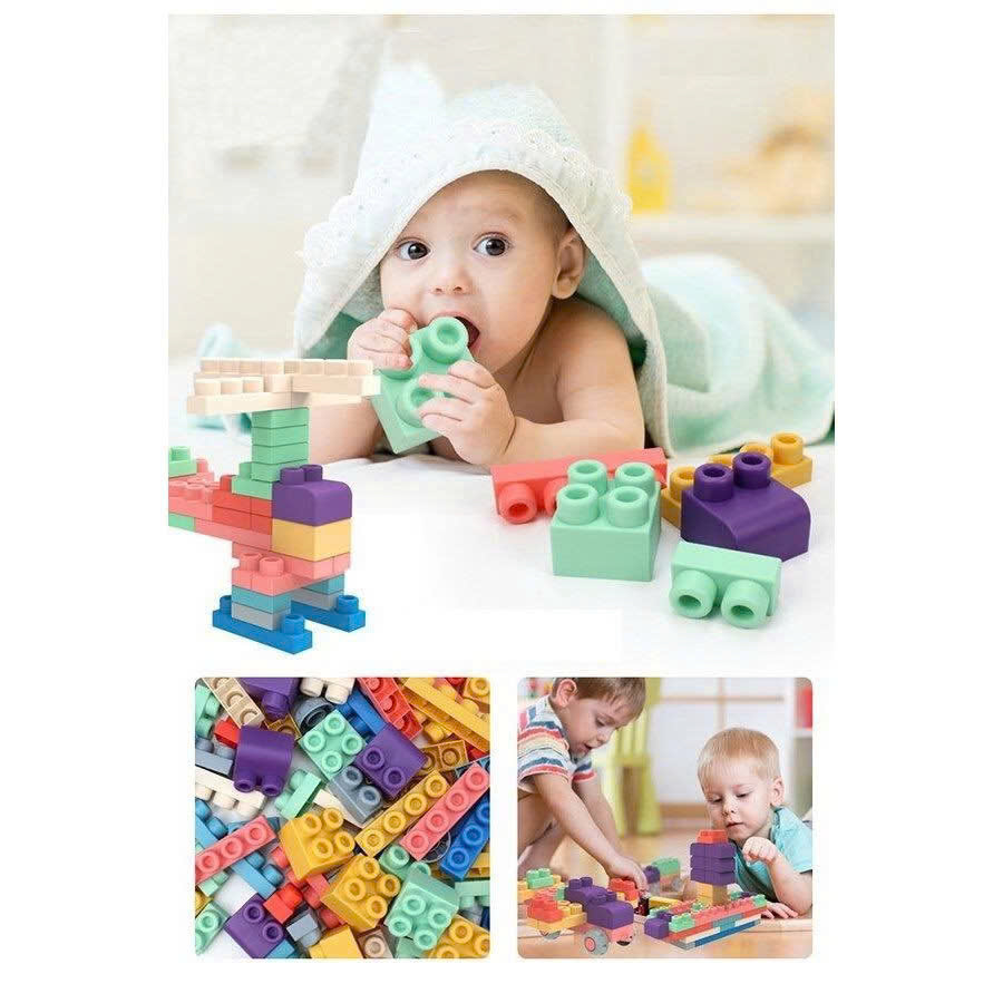 Bộ xếp hình 50pcs màu XANH mã XM3011