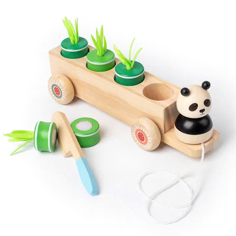 Thỏ kéo xe chở carot mã YR-0034
