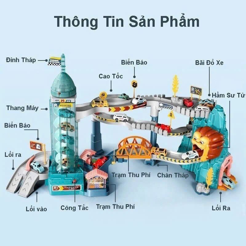 Hầm trượt sư tử mã 5503A