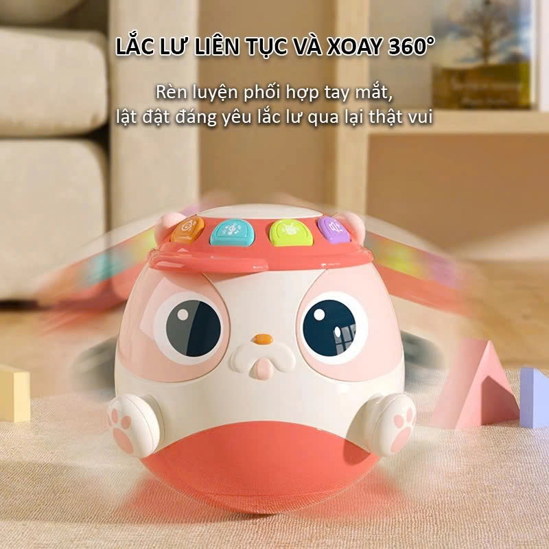 Lật đật lắc lư Vàng -Hồng