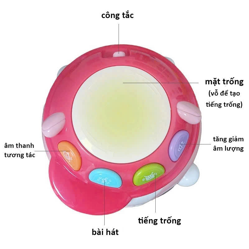 Lật đật lắc lư Vàng -Hồng