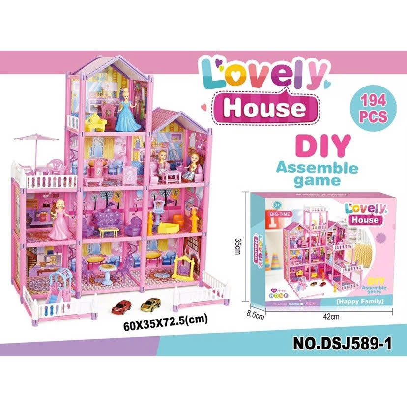 Biệt thự búp bê 194pcs mã DSJ589-1