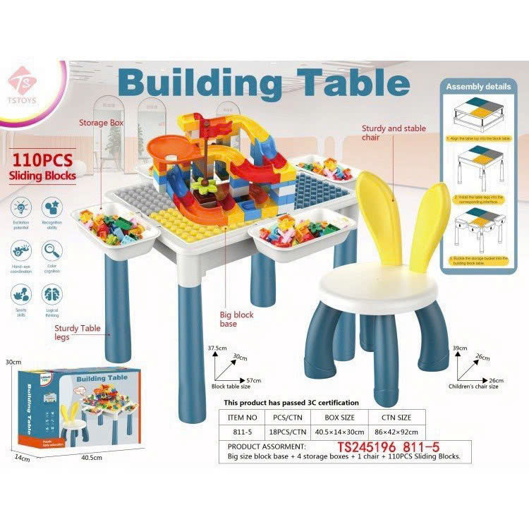 Bộ xếp hình bàn ghế 110pcs mã 811-5