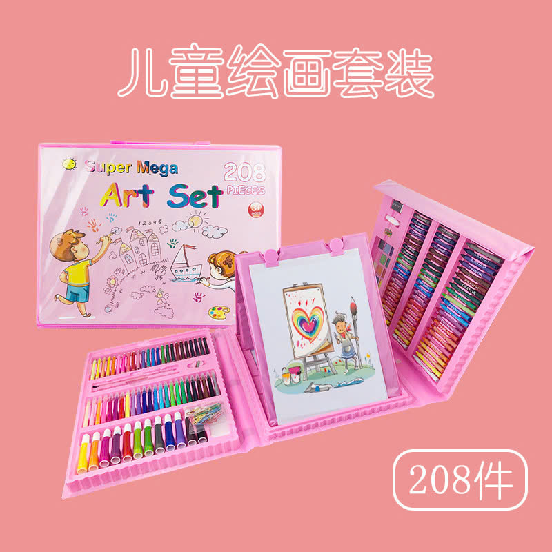 Tô màu 208pcs màu Xanh, Hồng
