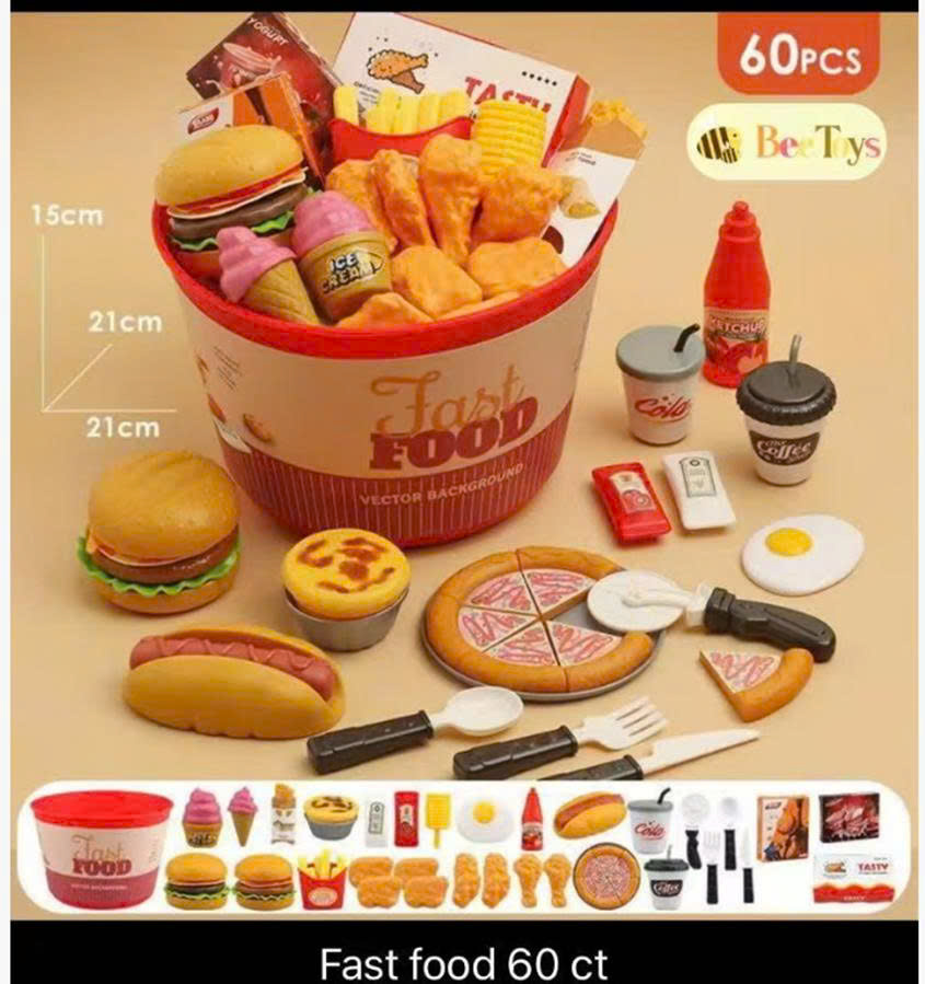 Bộ Fast food 60psc - 12