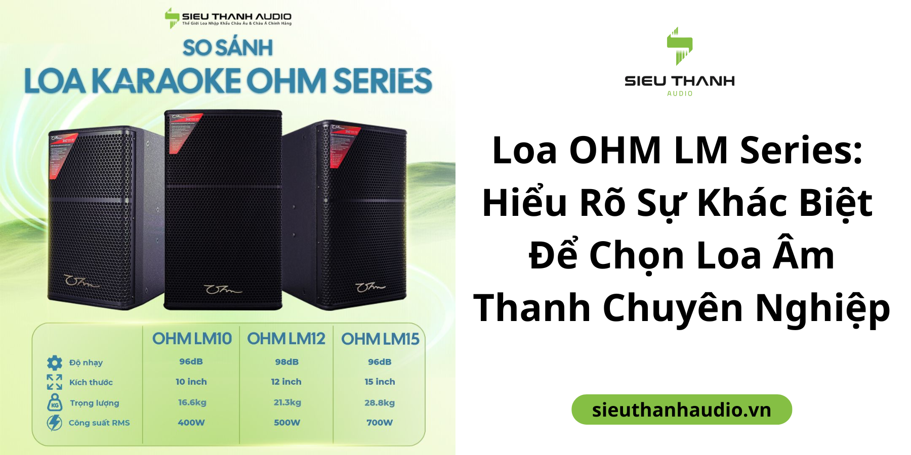 Loa OHM LM Series: Hiểu Rõ Sự Khác Biệt Để Chọn Loa Âm Thanh Chuyên Nghiệp