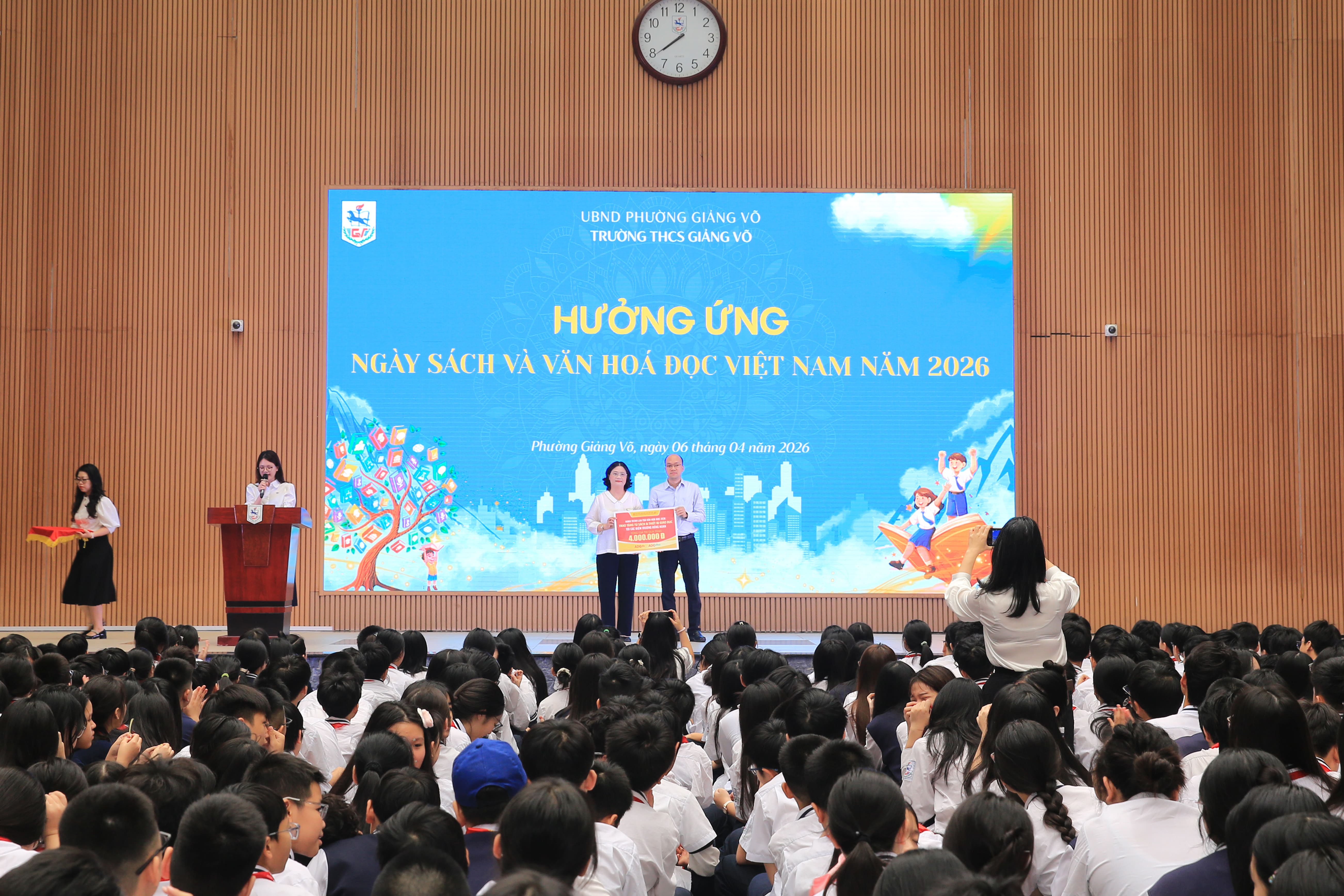 Ngày hội đọc sách tại Trường THCS Giảng Võ: Sôi nổi - Ý nghĩa - Giàu trải nghiệm