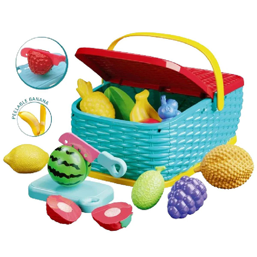 Bộ Đồ Chơi Giỏ Picnic Trái Cây Nhiệt Đới SH666-96