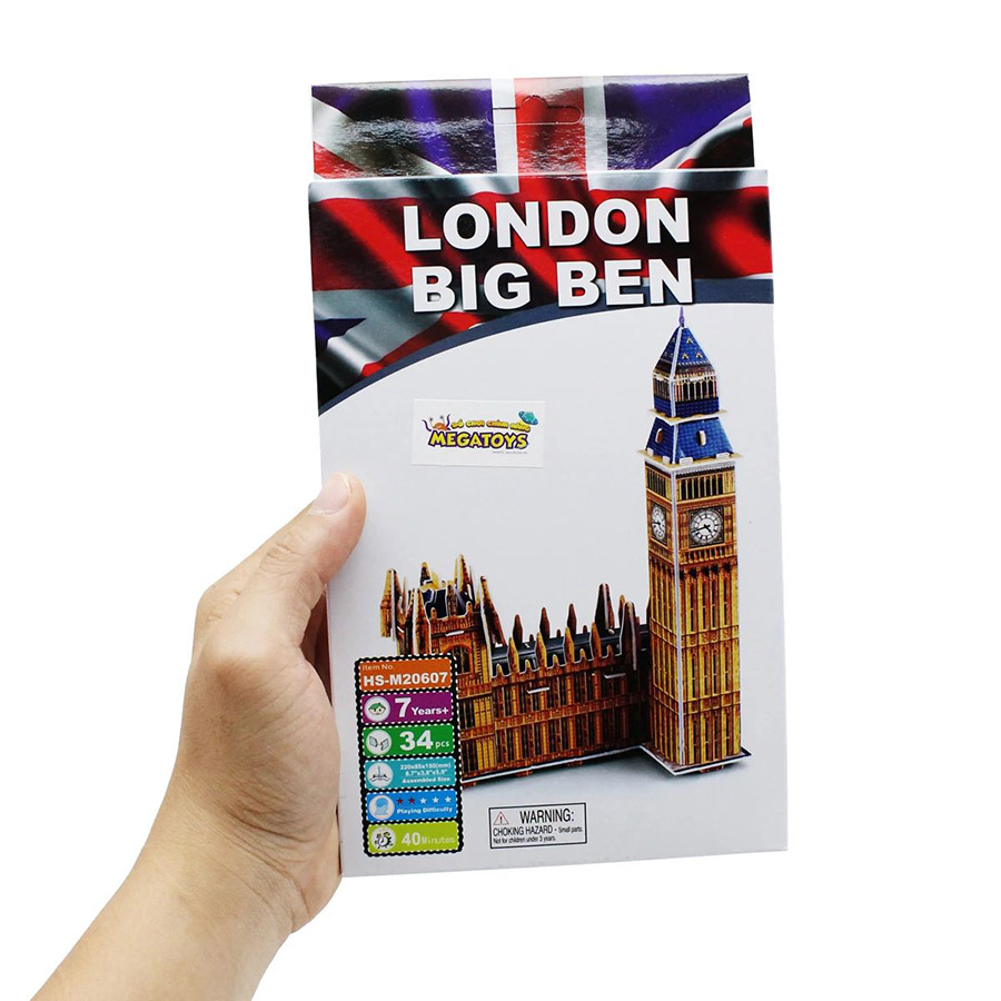 Đồ Chơi Ghép Hình 3D Bằng Giấy - Đồng Hồ Bigben HS-M20607