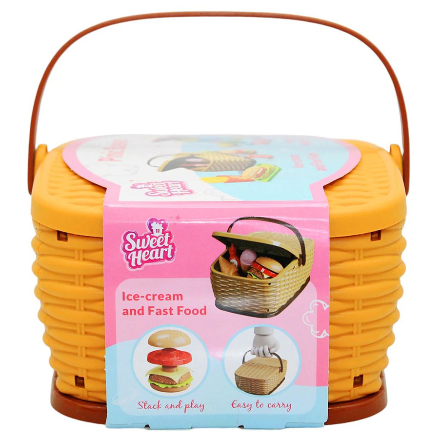 Bộ Đồ Chơi Giỏ Picnic Thức Ăn Nhanh SH666-98