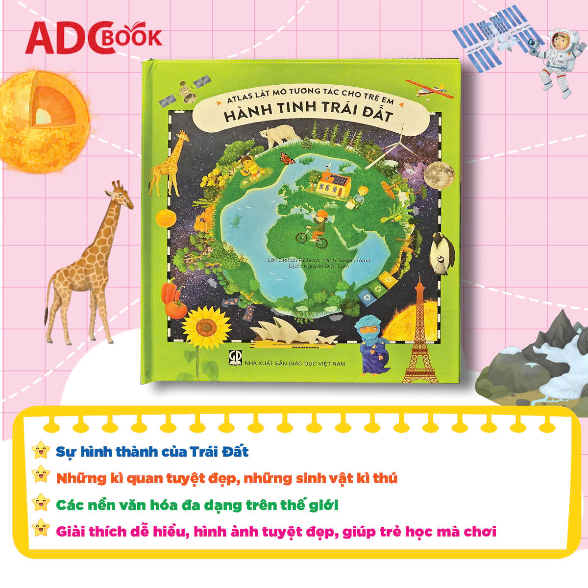 Atlas Lật Mở Tương Tác Cho Trẻ Em (Bộ 3c)