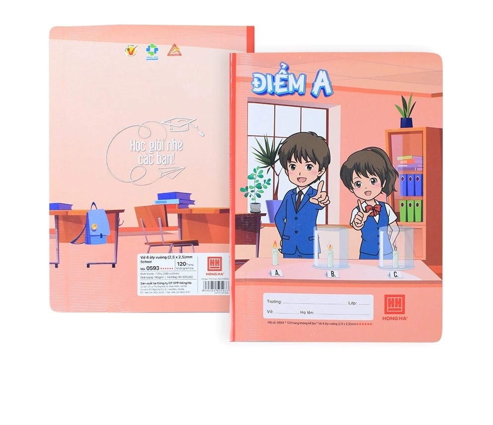 Vở Ôly Hồng Hà School Điểm A 0593 120Tr