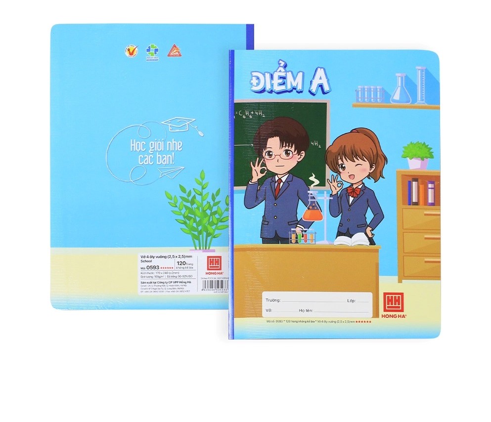 Vở Ôly Hồng Hà School Điểm A 0593 120Tr