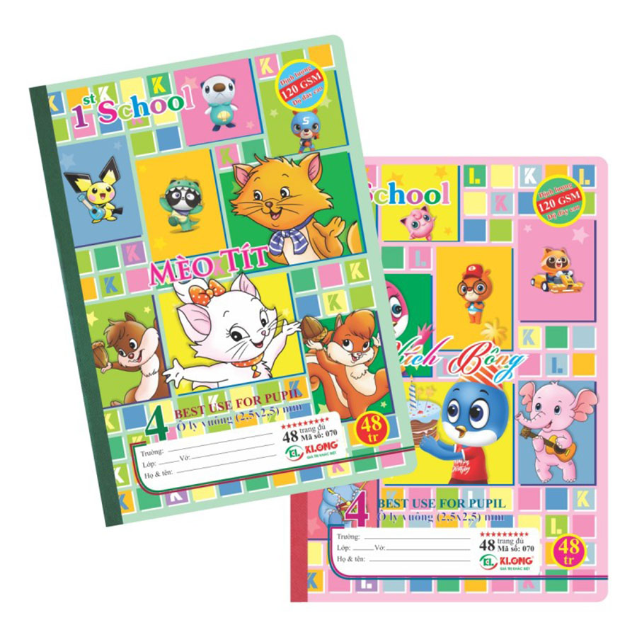 Lốc Vở 4 Ôly K.Long 070 48Tr (Mua 10 Tặng 1)