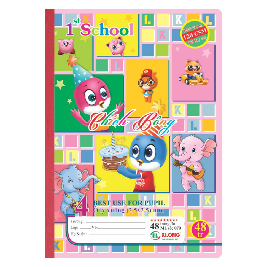 Lốc Vở 4 Ôly K.Long 070 48Tr (Mua 10 Tặng 1)