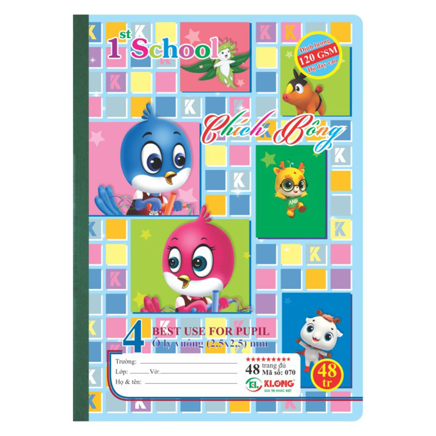 Lốc Vở 4 Ôly K.Long 070 48Tr (Mua 10 Tặng 1)