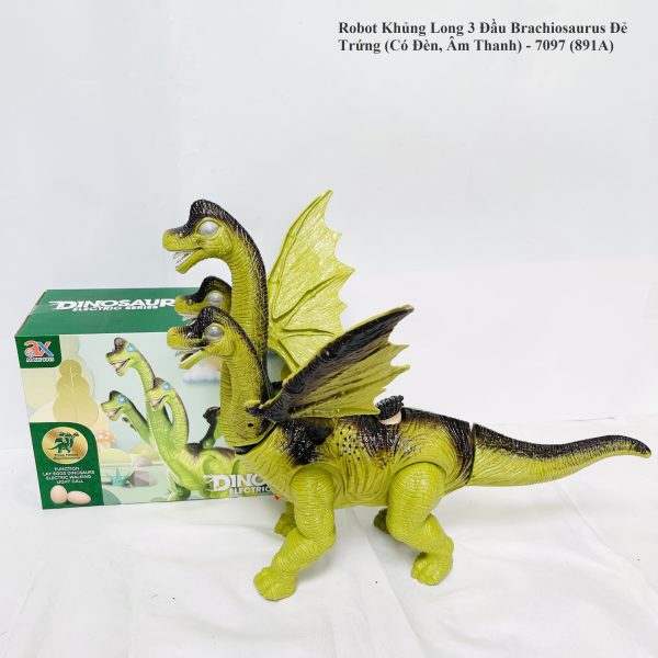 Robot Khủng Long 3 Đầu Brachiosaurus Đẻ Trứng 7097
