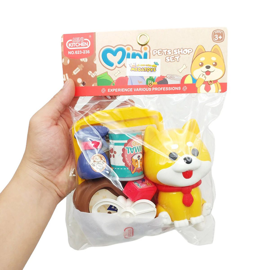 Đồ Chơi Bộ Cửa Hàng Chăm Sóc Thú Cưng Kèm Phụ Kiện - Cún Đáng Yêu 623-236
