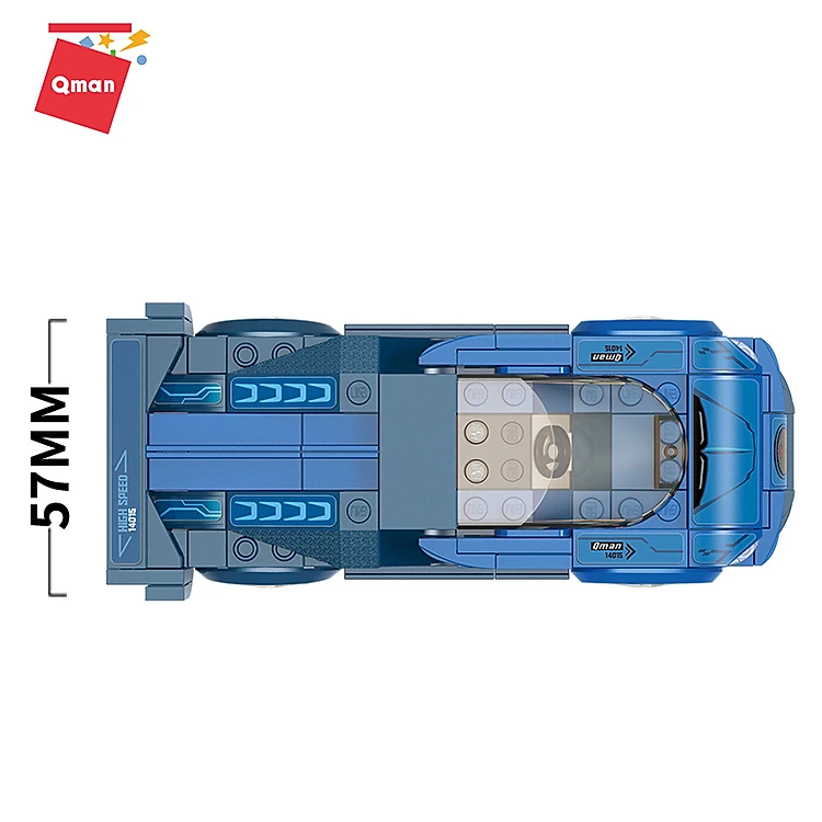 Đồ Chơi Xếp Hình Qman 14015: Xe Đua GT-16
